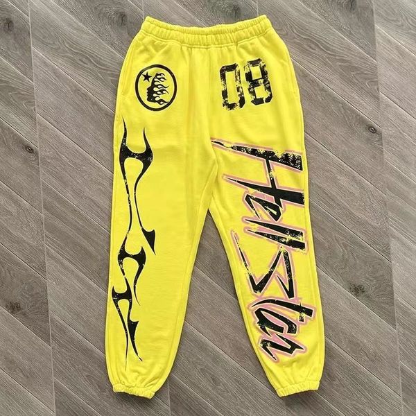 Designer Hellstar Rappe Men Women Elasticited Pantaloni della tuta estiva Set di abbigliamento sportivo Pantaloni Hell Star Star Joggers Shorts S XL Alta qualità