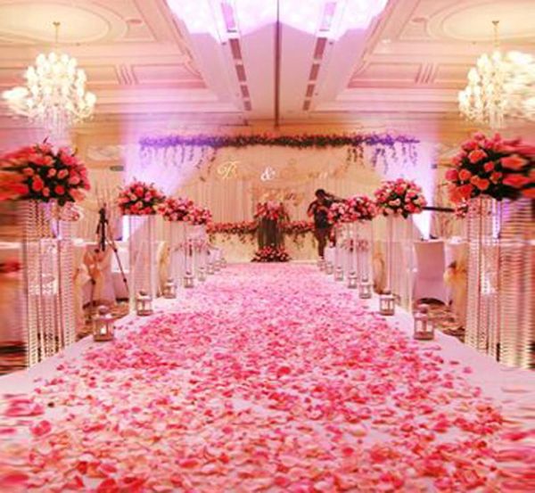 1000 peças flores de poliéster atificial da moda para decorações românticas de casamento pétalas de rosa de seda confete novo colorido 7655713