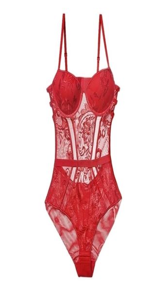 Body Women039s Lingerie sexy Body push up imbottito Coppa con spalline posteriori con ferretto floreale Emboridery intimo Lingerie 2202162024092