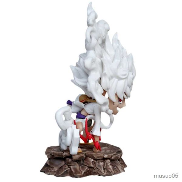 Figuras de brinquedo de ação 15cm Figura de uma peça Nika Luffy Gear 5 Joy Boy Figuras de ação Estátua Anime Estatueta Modelo Boneca Decoração Coleção Brinquedos Presente