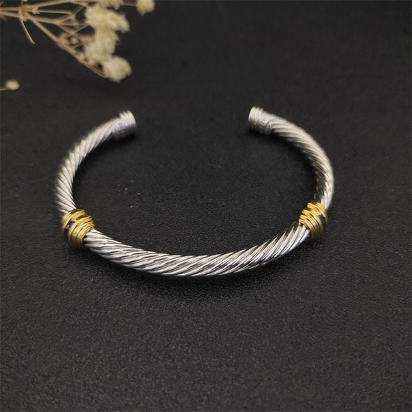 Dy Luxus-Armband-Designer für Männer, klassischer Armreif für Männer, vergoldetes Silber, Modedesigner-Armreifen für Damen, Schmuck, hochwertige Hochzeitstagsgeschenke zh154 E4