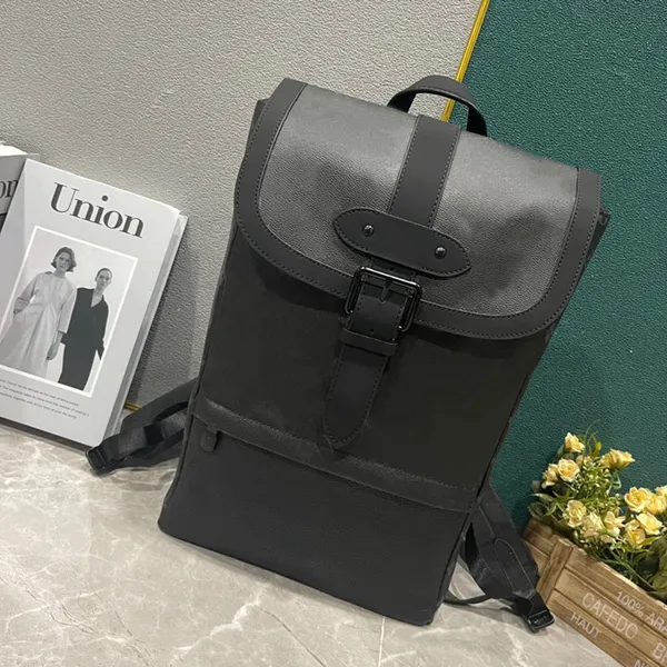 Designer-Rucksack für Herren, Umhängetasche mit Griff oben, Luxus-Leder-Laptop-Computer-Handtasche, eleganter Reise-Outdoor-Sport-Rucksack