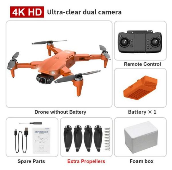 L900 Pro Droni Intelligente Uav 4K HD Doppia Fotocamera GPS 5G WIFI FPV Trasmissione in Tempo Reale Motore Brushless RC Distanza 12km Profess6822095