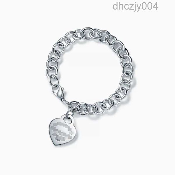 Bracciale gioielli di design per donna Classico t Home Argento sterling 925 Cuore Brand new Diamond Arrowhead Love Ciondolo Moda Handwear 5B9J 07CG