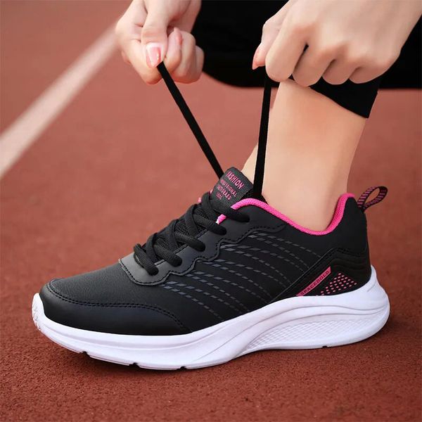 Scarpe casual da uomo donna per nero Bianco Rosa Sneaker da ginnastica sportiva comoda e traspirante colore-34 taglia 35-41