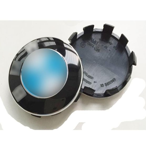 56 mm neue 10-polige blau-weiße Radnabenkappen Felgenkappen Logo-Abzeichen für Serie 2 Serie 7 Serie X16817705