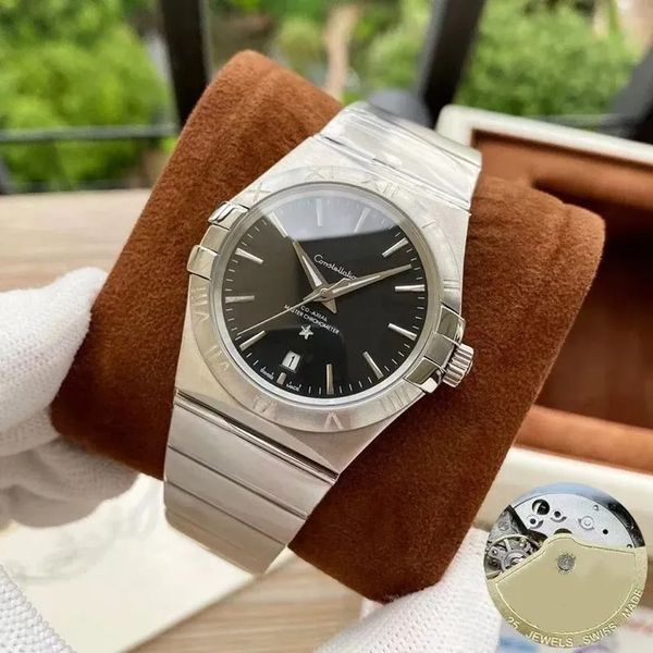 U1 Designer AAA di alta qualità OM G per uomo Nuovo orologio da uomo 38mm Tre punti Orologi meccanici automatici Marchio di lusso Cinturino in acciaio Moda Montre De Luxe Orologi da polso