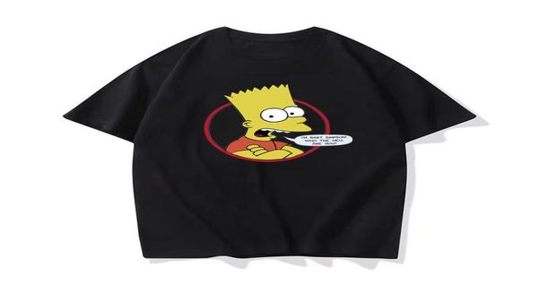 Simpsons club maglietta da uomo maglietta a maniche corte camicie firmate estate cotone felpa uomo donna tee Large size 5xl4367897