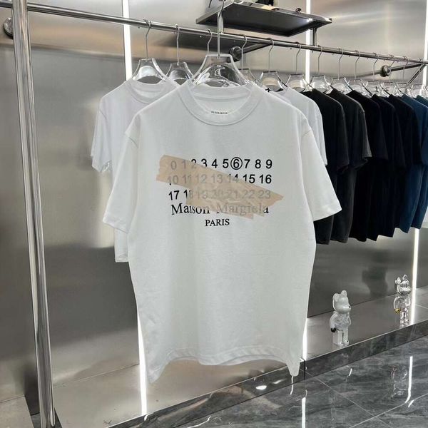 2024 T-shirt sportiva per bambini nuova marca modello di cifre stampa manica corta uomo casual abbigliamento morbido di alta qualità