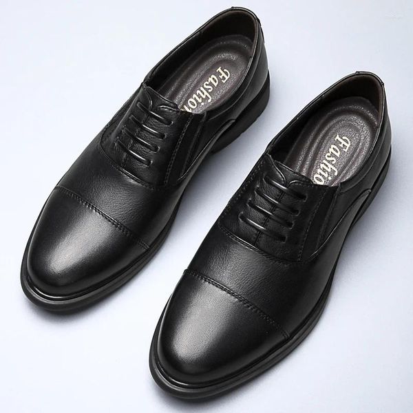 Повседневная обувь Мужская натуральная кожа Мужские деловые мужские оксфорды высокого качества Италия Лоферы Мужские