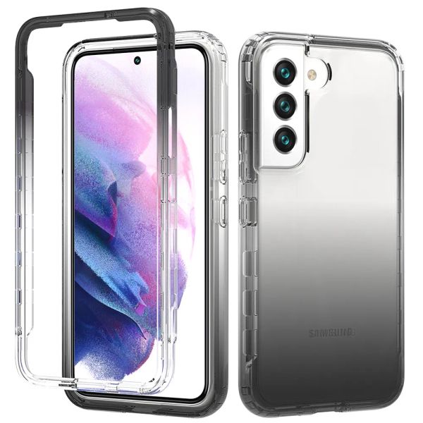 Custodia per telefono 360 del grossista Copertura completa Trasparente 2 in 1 Tpu sfumato per iPhone 6 7 8 plus X XR XS MAX 11 12 13 Pro Max samsung S22 S20 ZZ