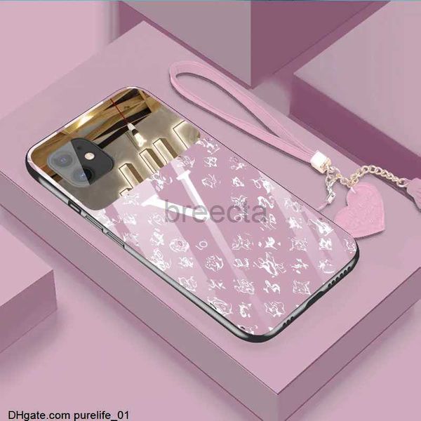 Custodie per cellulari Custodie Custodia per iPhone Designers 14 Custodie moda Pro Max per iPhone 11/13 Specchio XS Cover protettiva 8plus Vetro XR a prova di caduta 240304