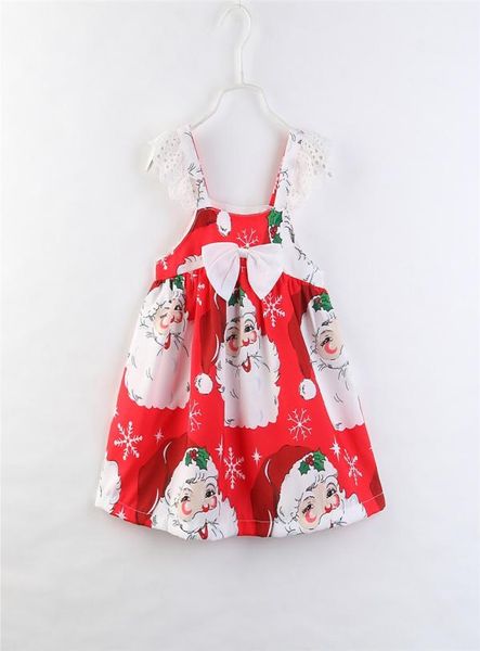 Crianças roupas 2018 nova marca da criança infantil bebê menina roupas vestido de natal bowknot floral sem mangas cinta princesa festa meninas9112094