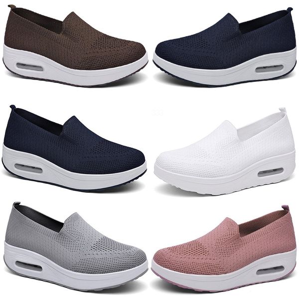 nuove scarpe da donna casual traspiranti da uomo con superficie in rete intrecciata GAI con suola pigra e spessa scarpe a dondolo sportive con cuscino rialzato 35-45 65 XJXJ