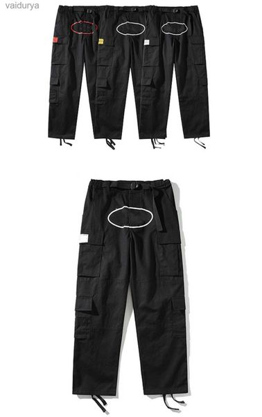 Designers masculinos carga harajuku solto em linha reta perna larga calças streetwear y2k calça retro tendência macacão 240308