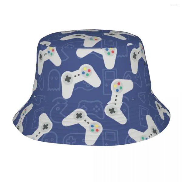 Berets para ser um chapéu de balde de jogador para unisex verão vocação controlador de jogo estilo disquete bonés de pesca ao ar livre ispoti boné