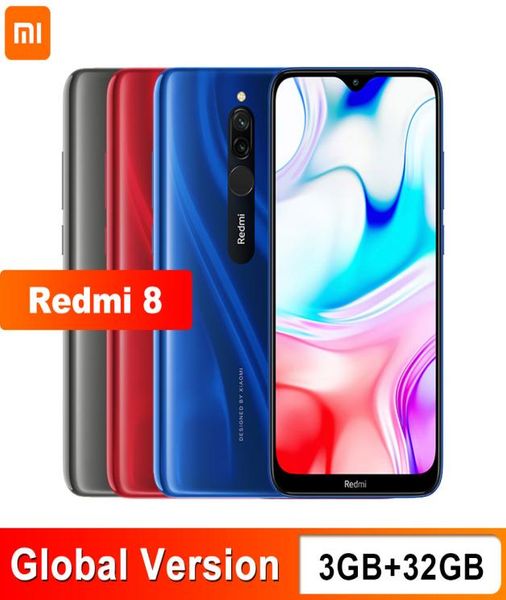 Versione globale Xiaomi Redmi 8 3GB 32GB Snapdragon 439 Octa Core 12MP Doppia fotocamera Telefono cellulare 5000mAh7545541