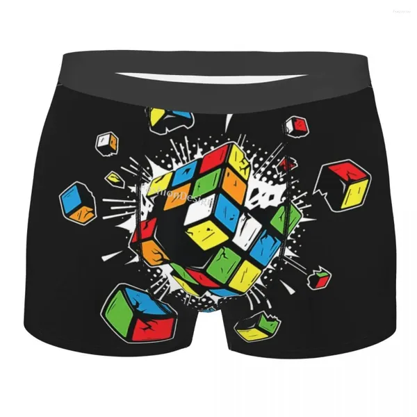 Mutande Hip Hop Exploding Rubix Rubics Cube Homme Mutandine Uomo Intimo Pantaloncini sexy Boxer Slip