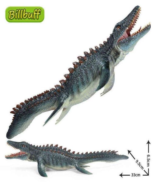Simülasyon abs Yaşamsal Hayvanlar Dinozor Figürleri Mosasaurus Eylem Model Koleksiyon Bebekler Çocuklar İçin Eğitim Oyuncakları Hediye X6431315