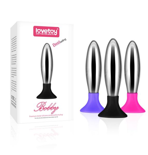 Lovetoy metalsilicone combinado luxo premium butt plug metal unissex sexo anal brinquedos erótico sexo anal plug adulto products2544047
