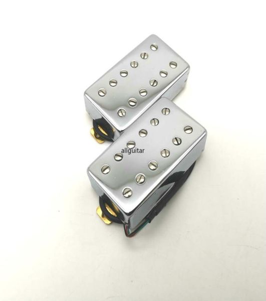 Captador de guitarra elétrica, tampa cromada rara, parafuso de fileira dupla, humbucker 4c, captadores de guitarra 8756767