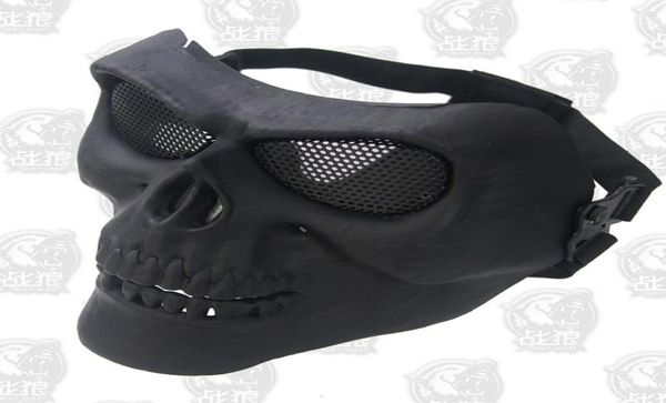 M02 Máscara de Caveira Fantasma Halloween máscara assustadora cosplay máscara de airsoft horror paintball masque airsoftsports anônimo Carnaval Costume8765430