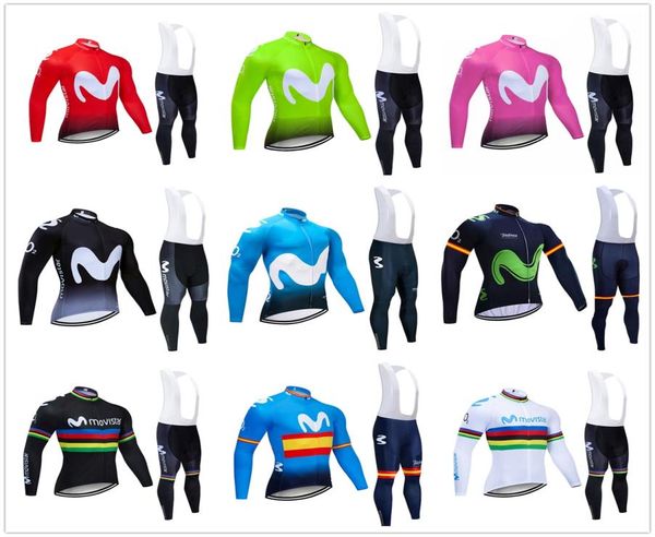 Set maglia ciclismo invernale 2020 Pro Team UCI pile termico abbigliamento ciclismo MTB kit pantaloni con bretelle in jersey bici Ropa Ciclismo Invierno2690497