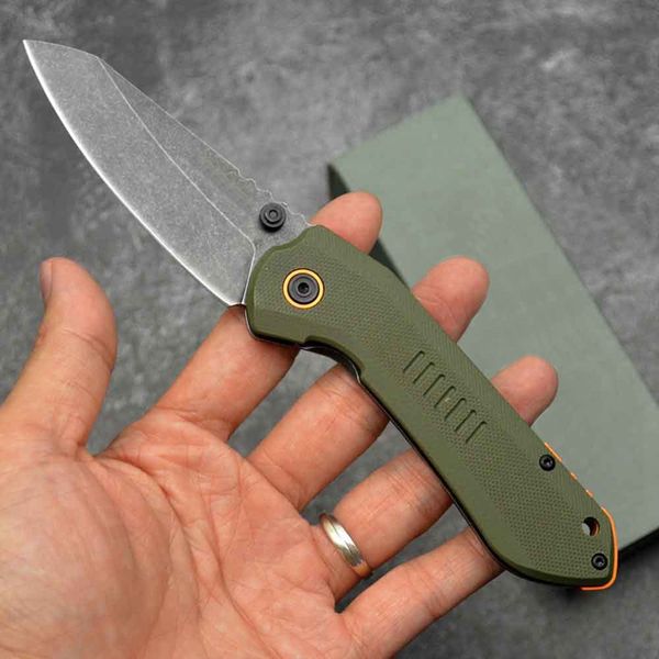 Neues 6280 Klappmesser 8Cr13Mov Stonewash Black Klingenstahl und G10 Griff Outdoor Camping Jagd EDC Taschenwerkzeug 297