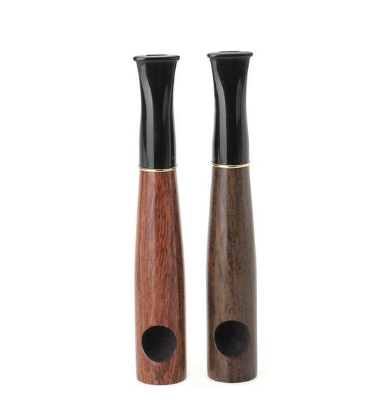 Muxiang mini cachimbo de madeira feito à mão, acessório de fumaça, cachimbo de charuto, cachimbo reto portátil, filtro de 9mm ad0081 ac00345185970