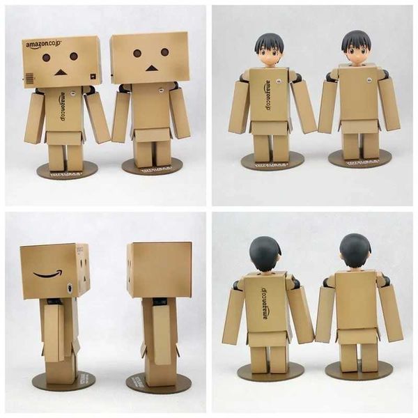 Anime Manga 1 Revoltech Danbo Danbor cabeça substituível caixa japonesa versão ação imagem boneca brinquedo presente LED luz nova caixa interna J240308