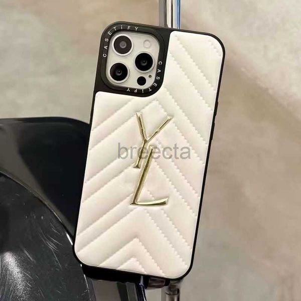 Cep Telefon Kılıfları Tasarımcı 14 iPhone Kılıf Sıcak Altın İPhone 13 Pro Maks Tam Paket 12 Silikon 11 Anti-damla Kadın 240304