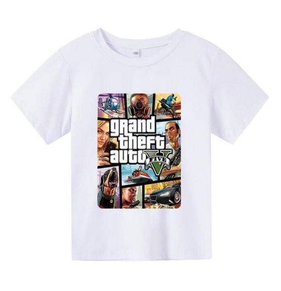Grand Theft Auto Gta T Shirt garoto Street GTA 5 T Shirt meninos e meninas Camisetas crianças039s roupas roupas de meninas Oversized tsh3128979