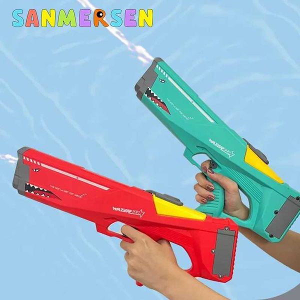 Arma brinquedos pistola de água elétrica grande capacidade automática waterggun crianças jogos ao ar livre piscina verão praia brinquedos para crianças adultos água luta l2403