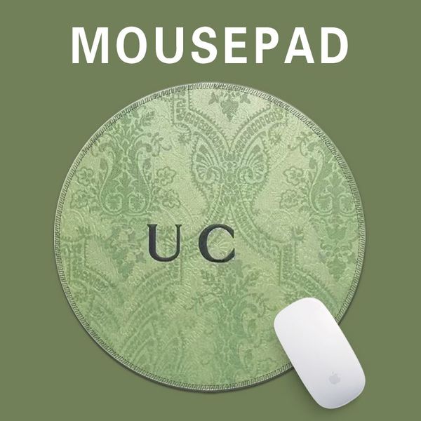 Tappetino per mouse circolare Bordo di chiusura ispessito Tappetino per mouse Alta qualità Resistente allo sporco Tappetino per mouse resistente all'usura Cuscino alla moda Tovaglietta lavabile per uomo da donna