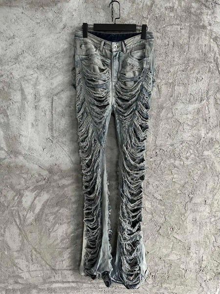 Herrenjeans A01190 Mode 2024 Runway Luxus europäisches Design Party-Stil Kleidung