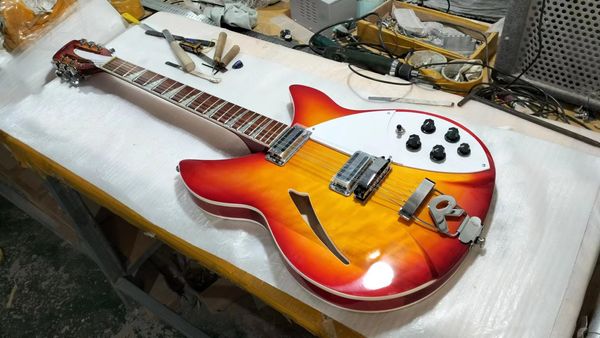 Rickenbacker Sunset 12-струнная джазовая электрогитара Профессиональный игровой инструмент