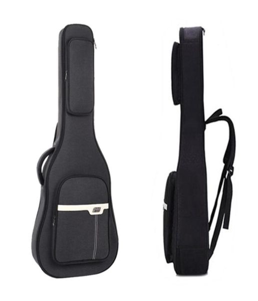 Custodia morbida per chitarra acustica da 41 pollici Custodia morbida imbottita da 20 mm impermeabile Nero1750551