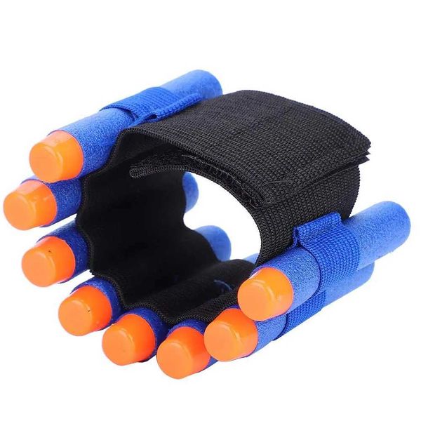 Gun Toys ZHUIYUE Bullet Storage Wrist Band Kids Elastic Soft Bullets Gun Wrist Belt Strap für Nerf Series Toy Gun (im Lieferumfang enthalten 100 Bullets) 240307