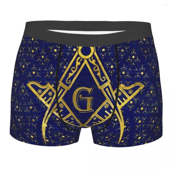 Unterhose Mann Freimaurerei Symbol Unterwäsche Freimaurer Mason Freimaurer Humor Boxer Briefs Shorts Höschen Homme Weich