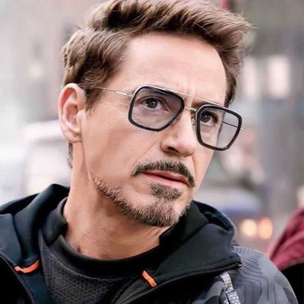 2024 occhiali da sole quadrati retrò da donna Iron Mans Stessi occhiali Spider Man Round Face Large Frame Polarized Light Trend Occhiali da sole 2021 New Trendy Mens