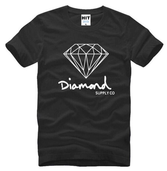 New Summer Cotton Mens T-shirt Moda manica corta stampato Diamond Supply Co Maschile Top Tees Skate Marca Hip Hop Sport Clothes8340713