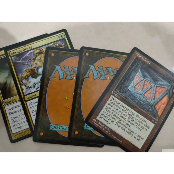 Jogos de cartas 54 Pçs / lote Cartões Foscos de Cor para Negociação Mágica 66x88mm Boa Qualidade Kaladesh TCG DIY Núcleo Branco Planelker Drop Delivery Toy Dhgvx