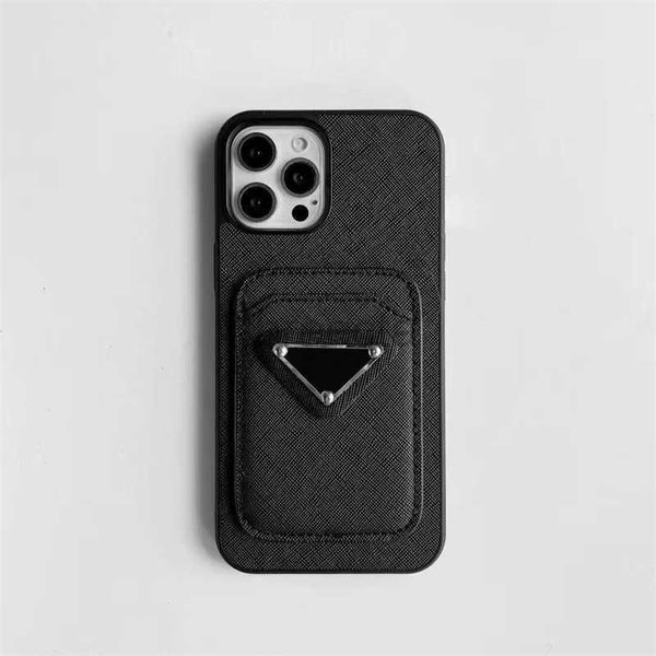 Casos de telefone celular moda designer carteira para iphone 14 promax 14pro 13 12 11 pro max xs xr casos de couro cartão de bolso capa 240304