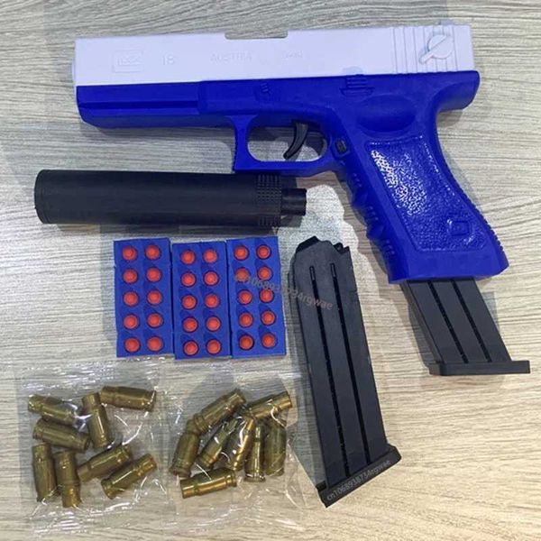 Arma brinquedos arma novo 2024 brinquedo de plástico eva espuma dardos bola arma de brinquedo para iniciantes atiradores 240307