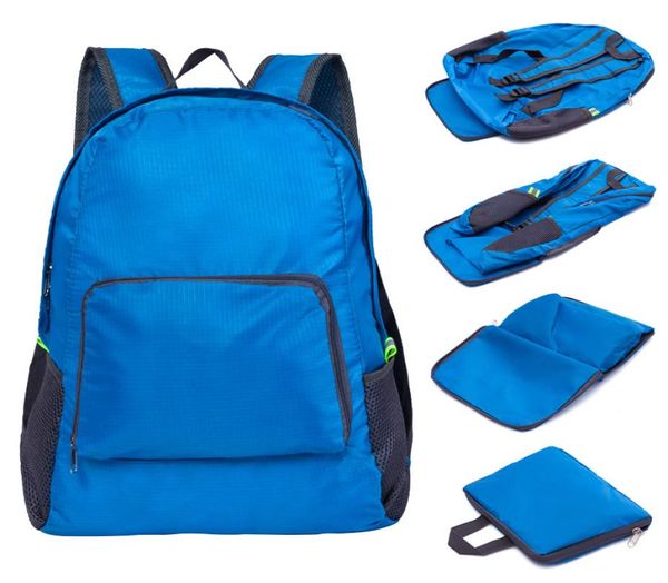 Katlanabilir seyahat sırt çantası moda açık portatif spor çanta naylon su geçirmez çanta fermuar ayarlanabilir el çanta kadın erkekler için dbc vt044493164