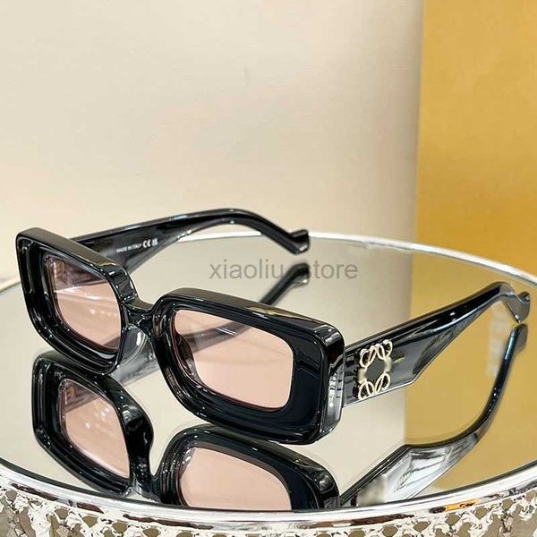 Occhiali da sole Occhiali da sole firmati da uomo grosso foglio LW40101 occhiali fatti a mano Occhiali da sole di qualità in metallo di lusso per donna stile moda scatola originale 240308