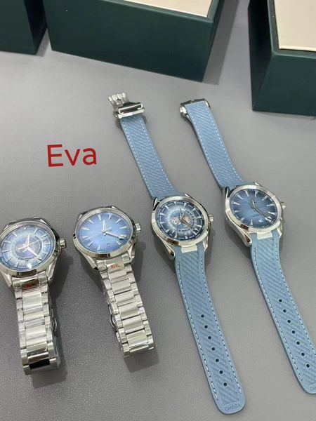 Relógio masculino movimento mecânico automático 41mm gelo azul agulha gelo azul rosto relógio especial best-seller