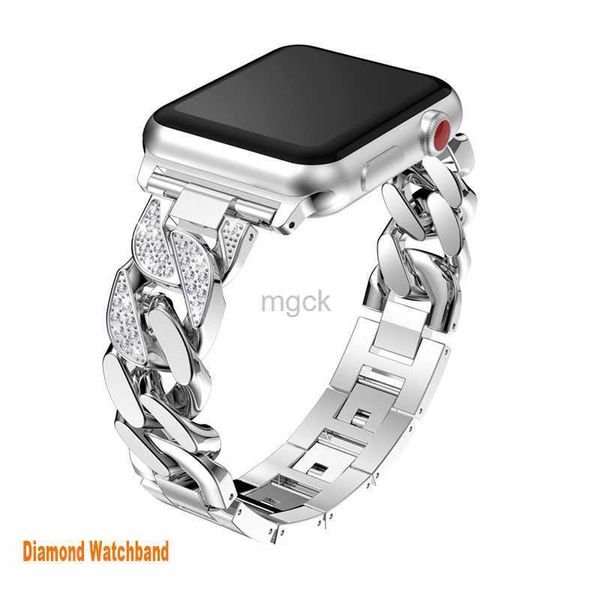 Bande orologi Wristology Metal Mesh Watch Band Cinps for Watchband Release inossidabile acciaio inossidabile Easy Change Mens Womens Iwatch SE 7 6 5 4 3 2 1 240308