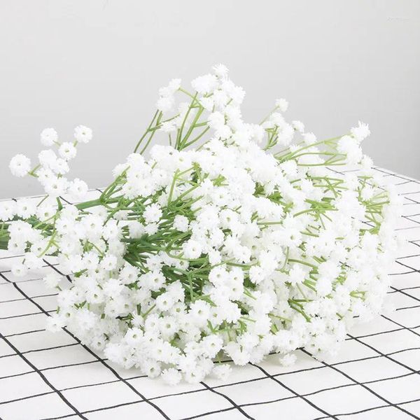Декоративные цветы 1 шт. 64 см, высокое качество, мягкий пластик, искусственная гипсофила, цветок для дыхания, домашний декор, свадебное украшение для сада