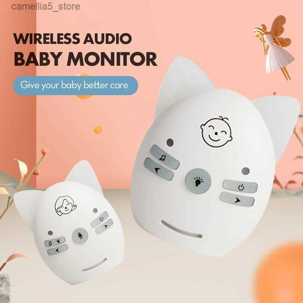 Baby Monitor Monitor per fotocamera V20 / V30 walkie talkie audio portatile 2,4 GHz allarme di pianto di sicurezza digitale wireless per bambini Q240308